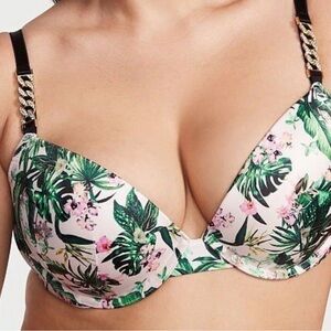 Victoria's Secret Pink Floral Tropical Push-Up Bra